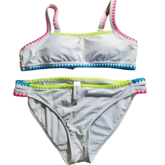 ๐ 5 For $25 VINEYARD VINES Coverstich Bikin Two Piece Swimsuit Size Medi - Picture 1 of 7